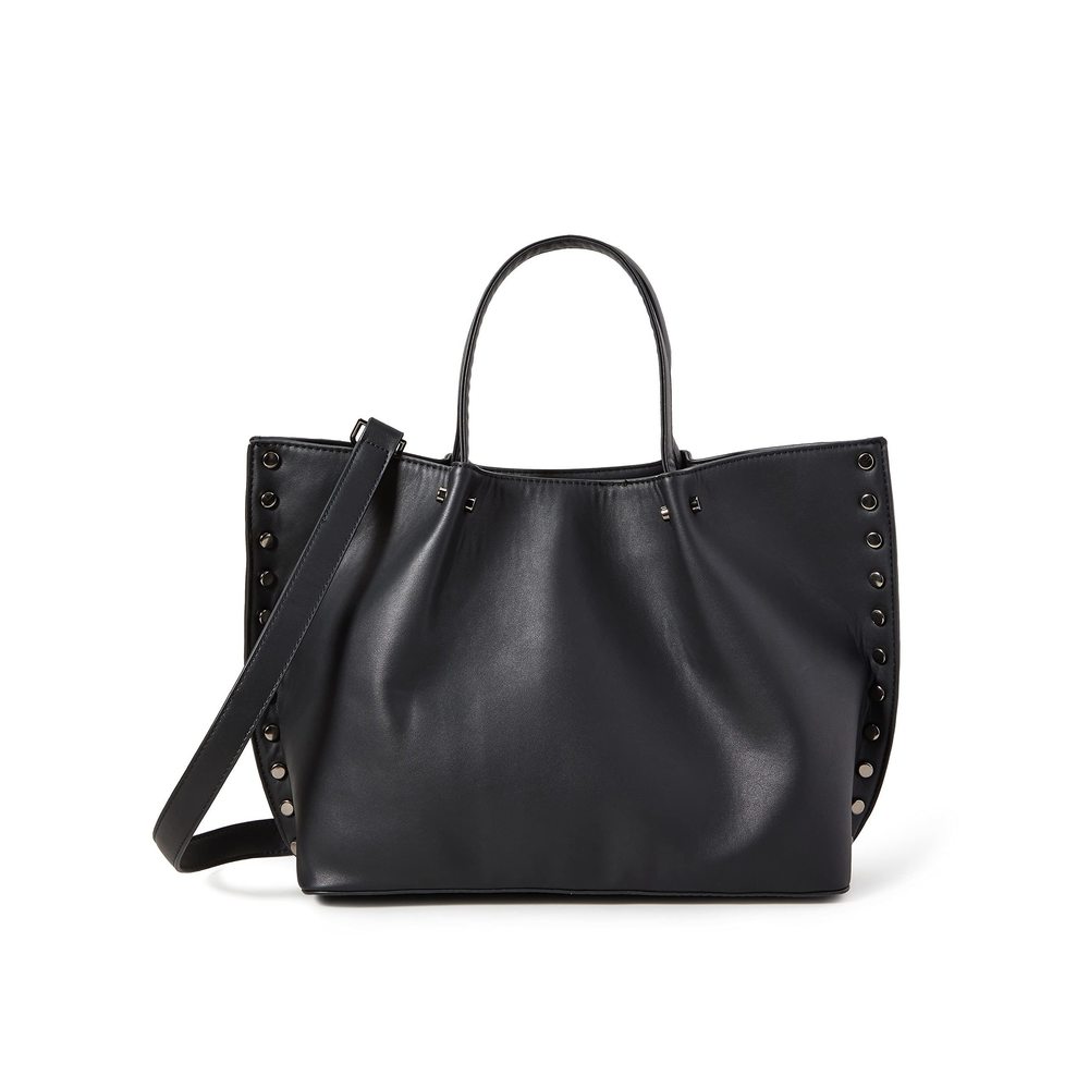 Hillary Tote Bag, Black, One Size :[